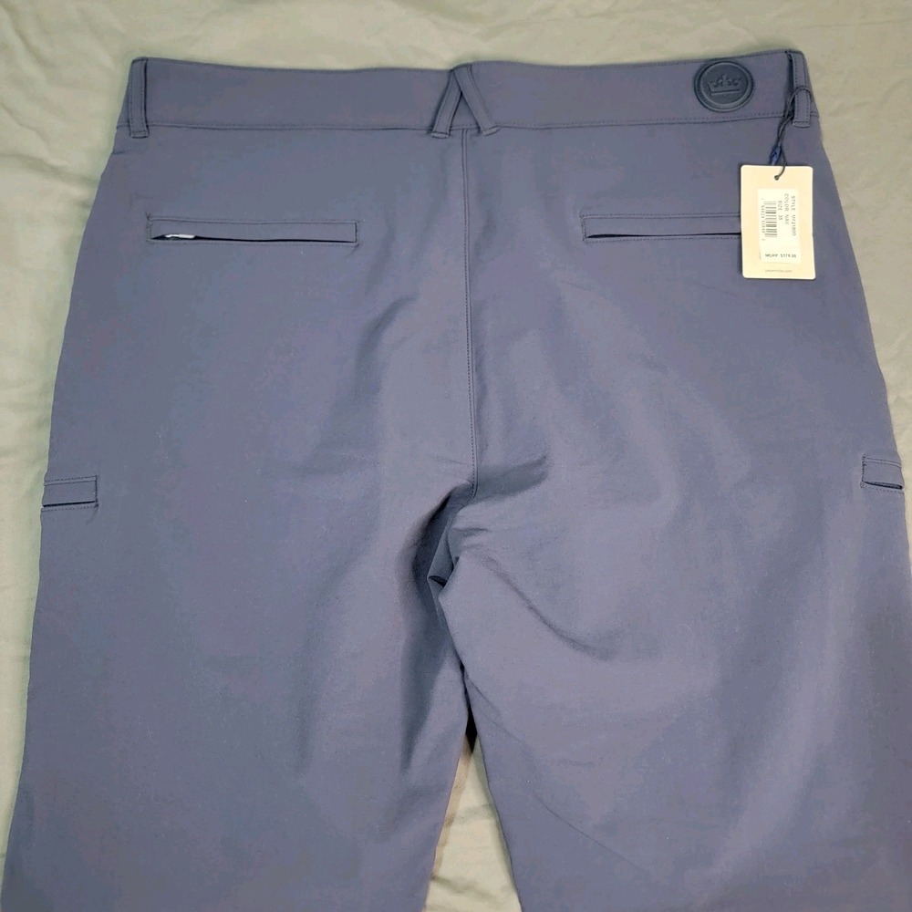 NWT Peter Millar Crown Pants Mens 35x32 Navy Blue Apres Ski Stretch Hybrid New - Picture 4 of 9